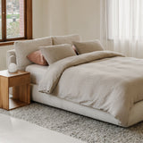Cloud Bed, King, Cream Boucle