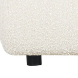 Cloud Bed with Storage, King, Cream Boucle