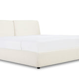 Cloud Bed with Storage, King, Cream Boucle