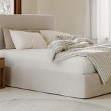 Wave Storage Bed, Queen, Latte