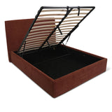 Wave Storage Bed, Queen, Toffee