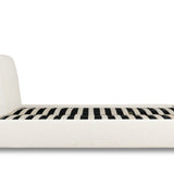 Cloud Bed with Storage, Queen, Cream Boucle