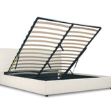 Dream Storage Bed, Queen, Cream Boucle