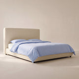 Dream Storage Bed With Tall Headboard, Queen, Cream Boucle