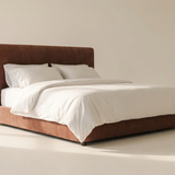 Dream Storage Bed With Tall Headboard, Queen, Toffee