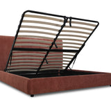 Dream Storage Bed With Tall Headboard, Queen, Toffee