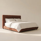 Dream Storage Bed With Tall Headboard, Queen, Toffee