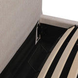 Dream Storage Bed With Tall Headboard, King, Latte