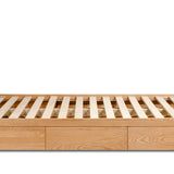 Form Storage Bed, Queen, White Oak