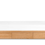 Form Storage Bed, Queen, White Oak