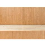 Form Storage Bed, King, White Oak