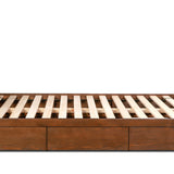 Form Storage Bed, King, Stained Walnut