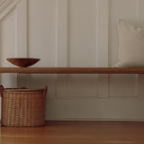 Form Bench, Seats 3, Oak