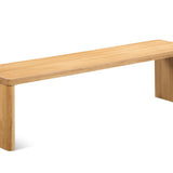 Form Bench, Seats 3, Oak