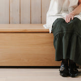 Everyday Storage Bench, Oak
