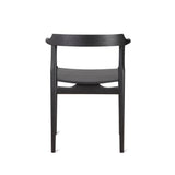 Tuck In Dining Chair, Wood Seat, Black Ash