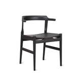 Tuck In Dining Chair, Wood Seat, Black Ash