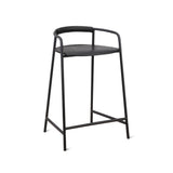Slow Mornings Stool, Counter, Black/Black Metal