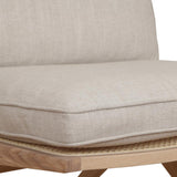 Endless Summer Lounge Chair with Cushion, Ash/Natural