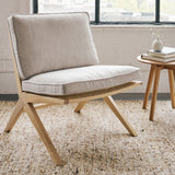 Endless Summer Lounge Chair with Cushion, Ash/Natural