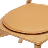 Round Seat Cushion, Cognac