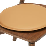 Round Seat Cushion, Cognac