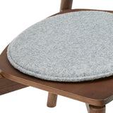 Round Seat Cushion, Grey Felt