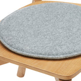 Round Seat Cushion, Grey Felt