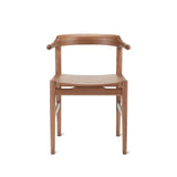 Tuck In Dining Chair, Wood Seat, Stained Walnut