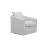 Sink In Swivel Lounge Chair, Pearl