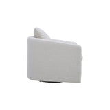 Sink In Swivel Lounge Chair, Pearl