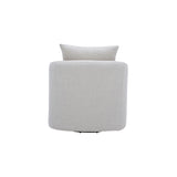 Sink In Swivel Lounge Chair, Pearl
