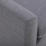 Sink In Swivel Lounge Chair, Grey
