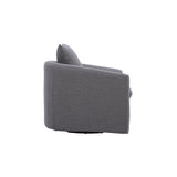 Sink In Swivel Lounge Chair, Grey