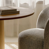 Dialed In Swivel Dining Chair, Sea Pearl
