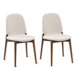 Dine In Dining Chair (Set of Two), Walnut/Dune