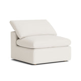 Movie Night™ Armless Chair, Large, Cream Linen