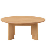 Frame Round Coffee Table, Regular, Oak