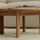 Frame Round Coffee Table, Regular, Oak