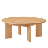 Frame Round Coffee Table, Regular, Oak
