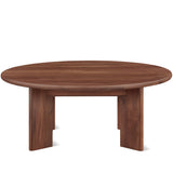 Frame Round Coffee Table, Regular, American Walnut