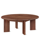Frame Round Coffee Table, Regular, American Walnut