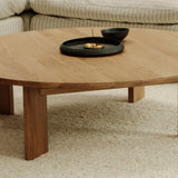Frame Round Coffee Table, Large, American Walnut