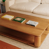 Double Feature Coffee Table, Large, Oak