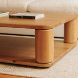 Double Feature Coffee Table, Large, Oak