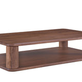 Double Feature Coffee Table, Large, American Walnut