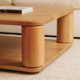 Double Feature Coffee Table, Regular, Oak