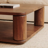 Double Feature Coffee Table, Regular, American Walnut