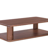 Double Feature Coffee Table, Regular, American Walnut