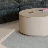 Orbit Storage Coffee Table, White Ash